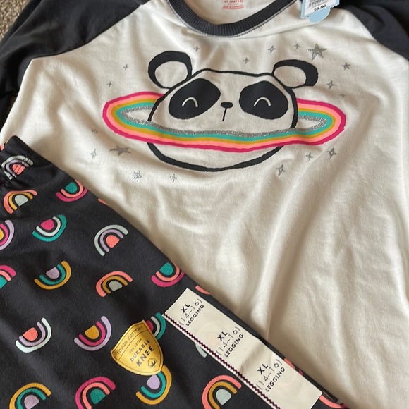 Cat and Jack top and matching leggings youth extra-large 14/16 NEW - Picture 6 of 7